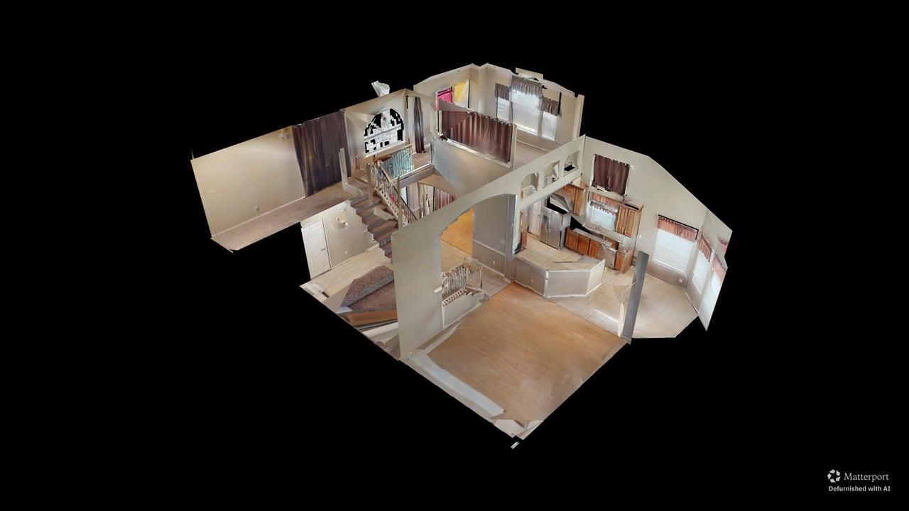 Dollhouse view, defurnished
