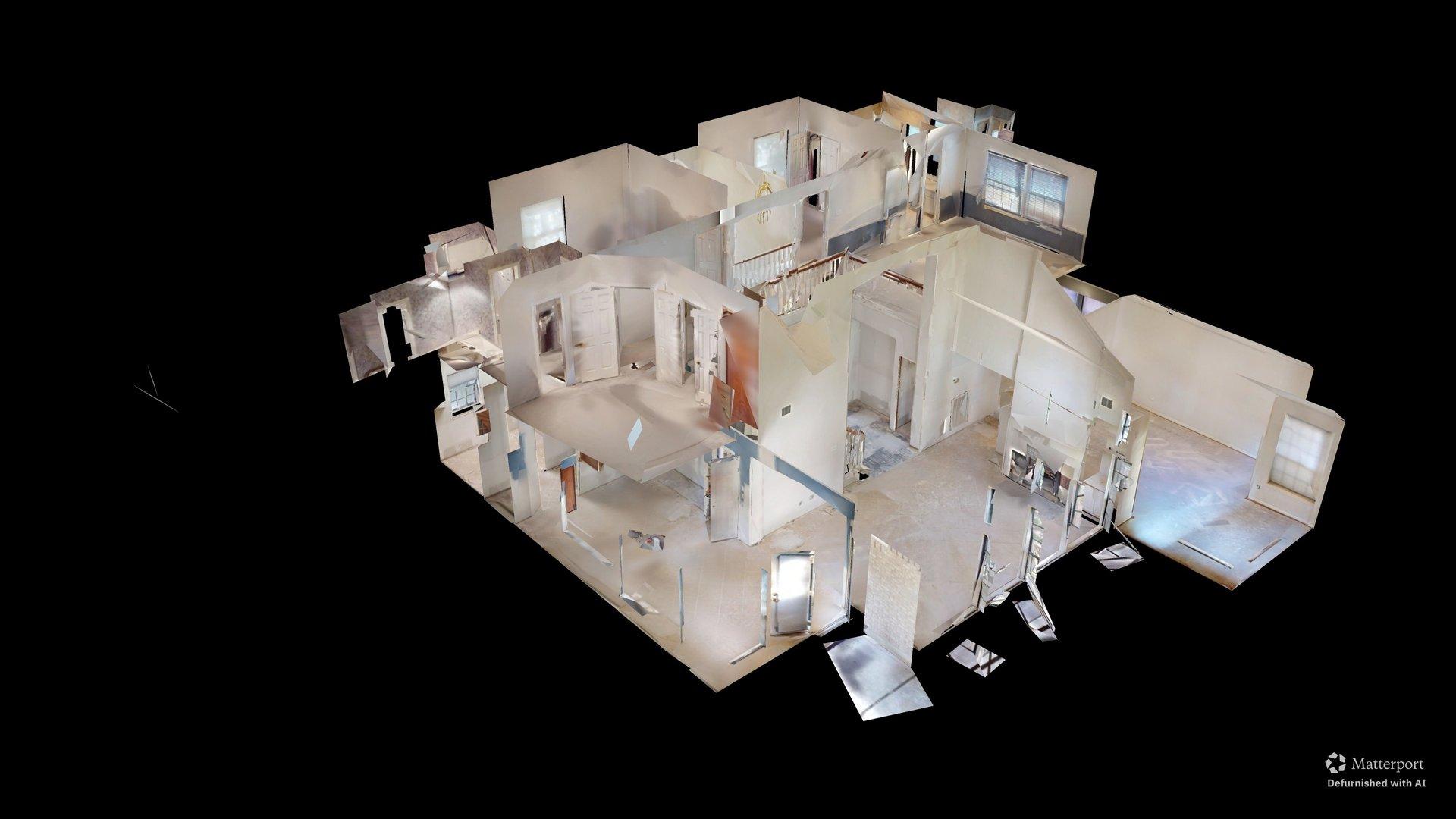 Dollhouse view, defurnished