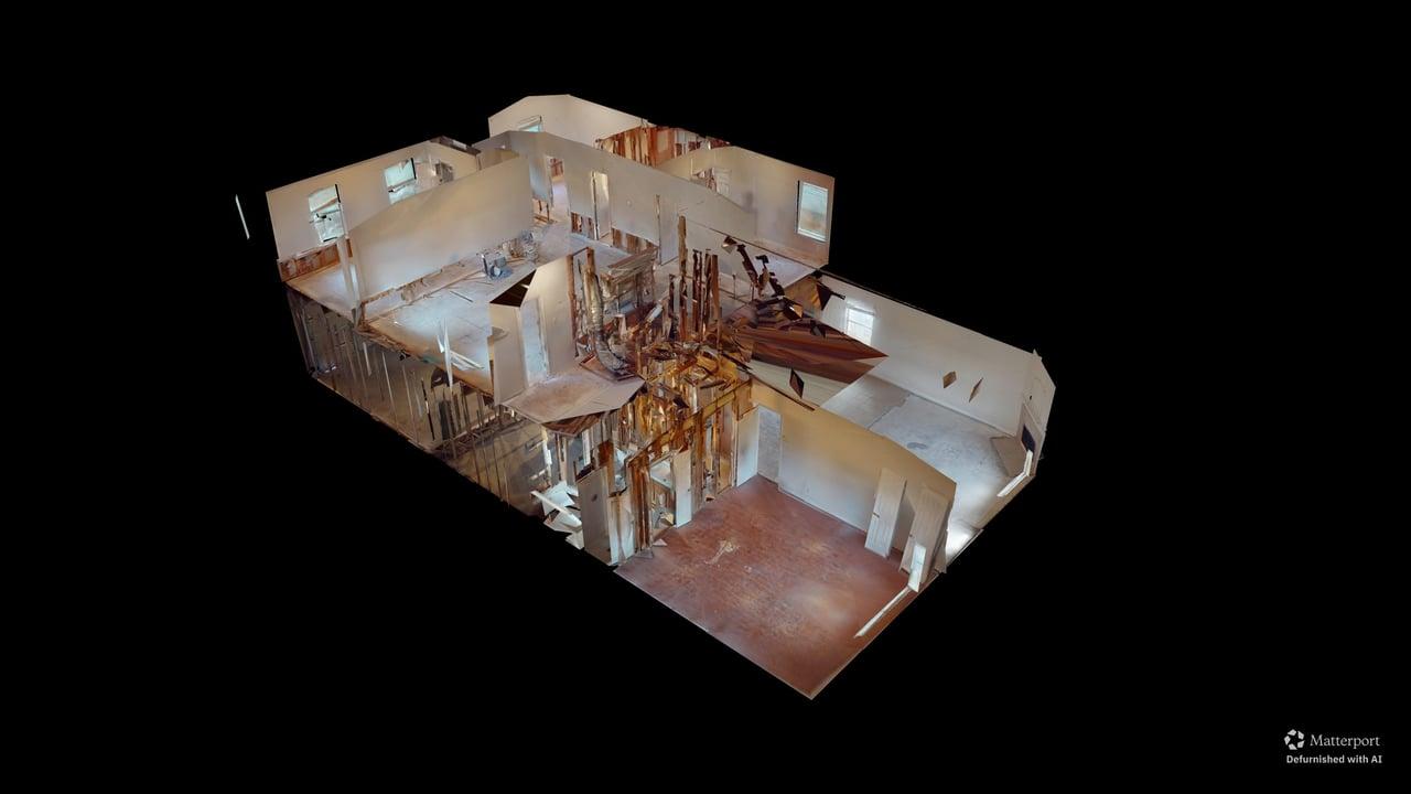 Dollhouse view, defurnished